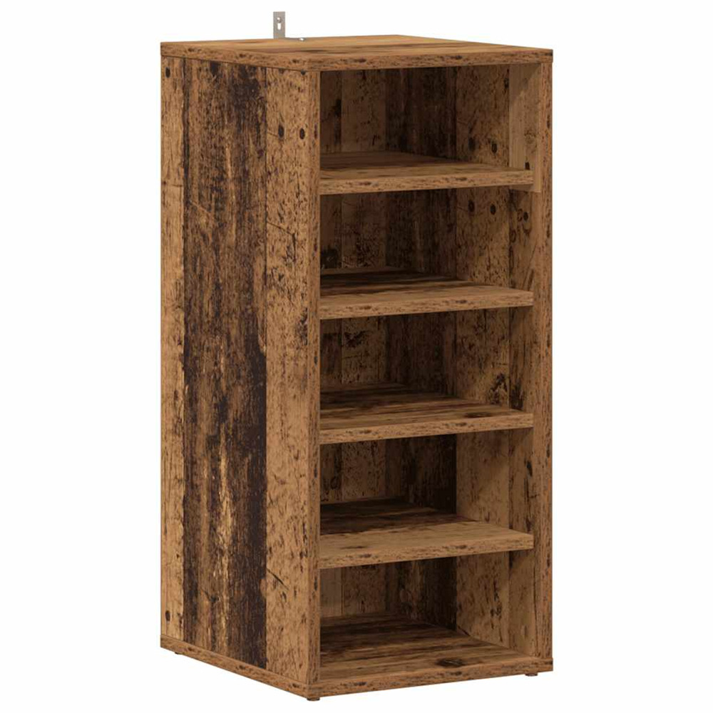 Armoire à chaussures vieux bois 32x35x70 cm bois d'ingénierie