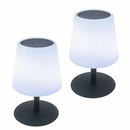 2 lampes de table solaire standy tiny solar h25cm