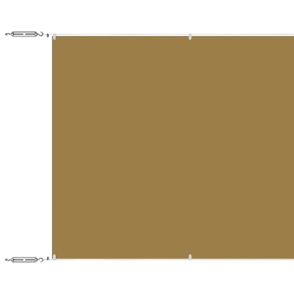 Auvent vertical beige 60x1200 cm tissu oxford