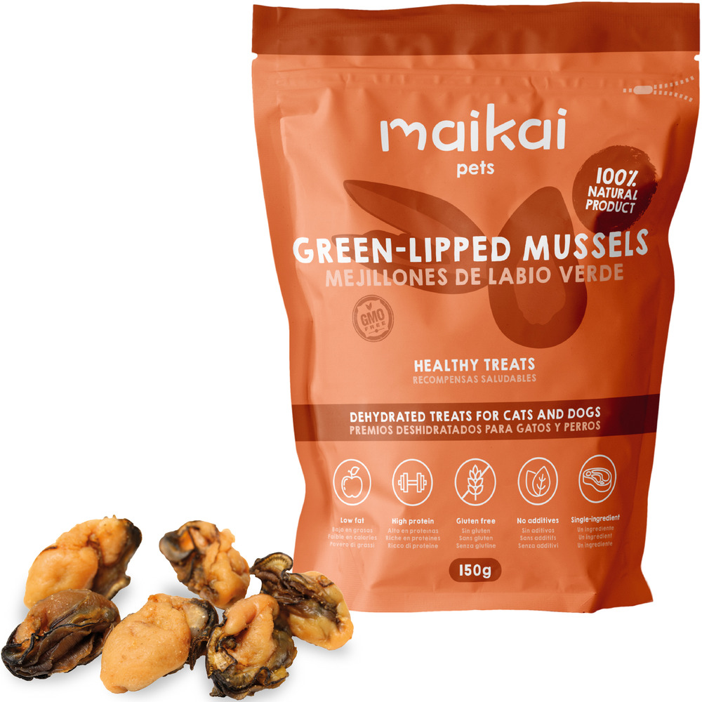 Moules à lèvres vertes – friandises pour chiens et chats – 150 g