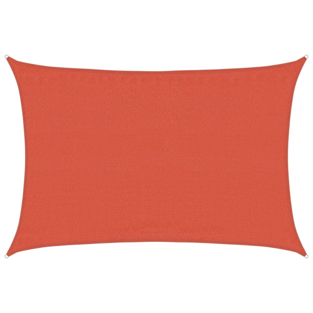 Voile d'ombrage 160 g/m² rectangulaire terre cuite 3,5x5 m pehd