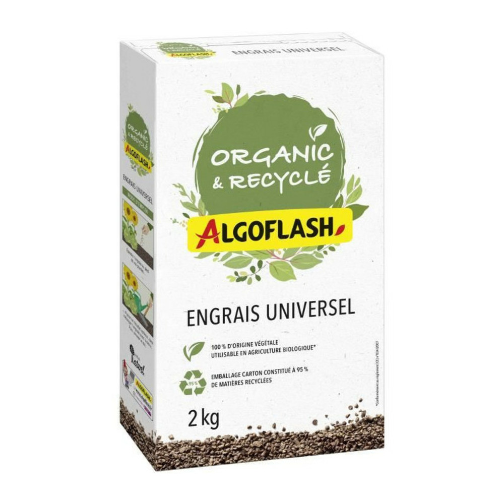 Algoflash - engrais universel organic + recycle 2 kg