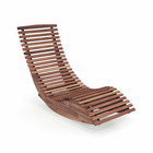 Chaise longue à bascule en bois d'acacia conception à lattes butées de fond charge max 160kg transat ergonomique naturel 20_0