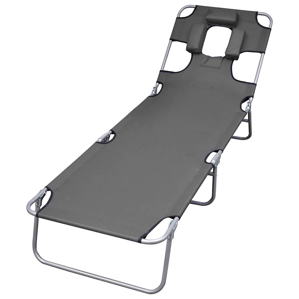 CHAISE LONGUE PLIABLE ET COUSS-(867876)