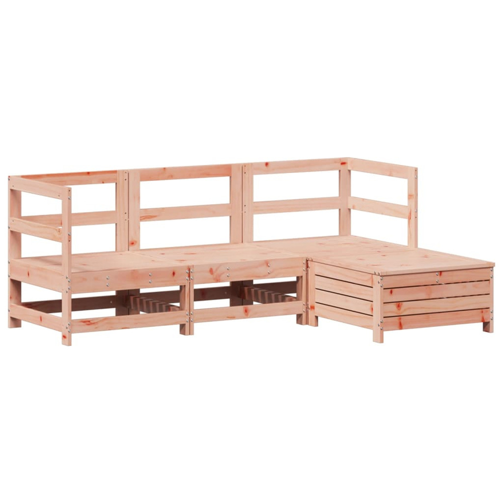 Salon de jardin 4 pcs bois massif sapin de douglas