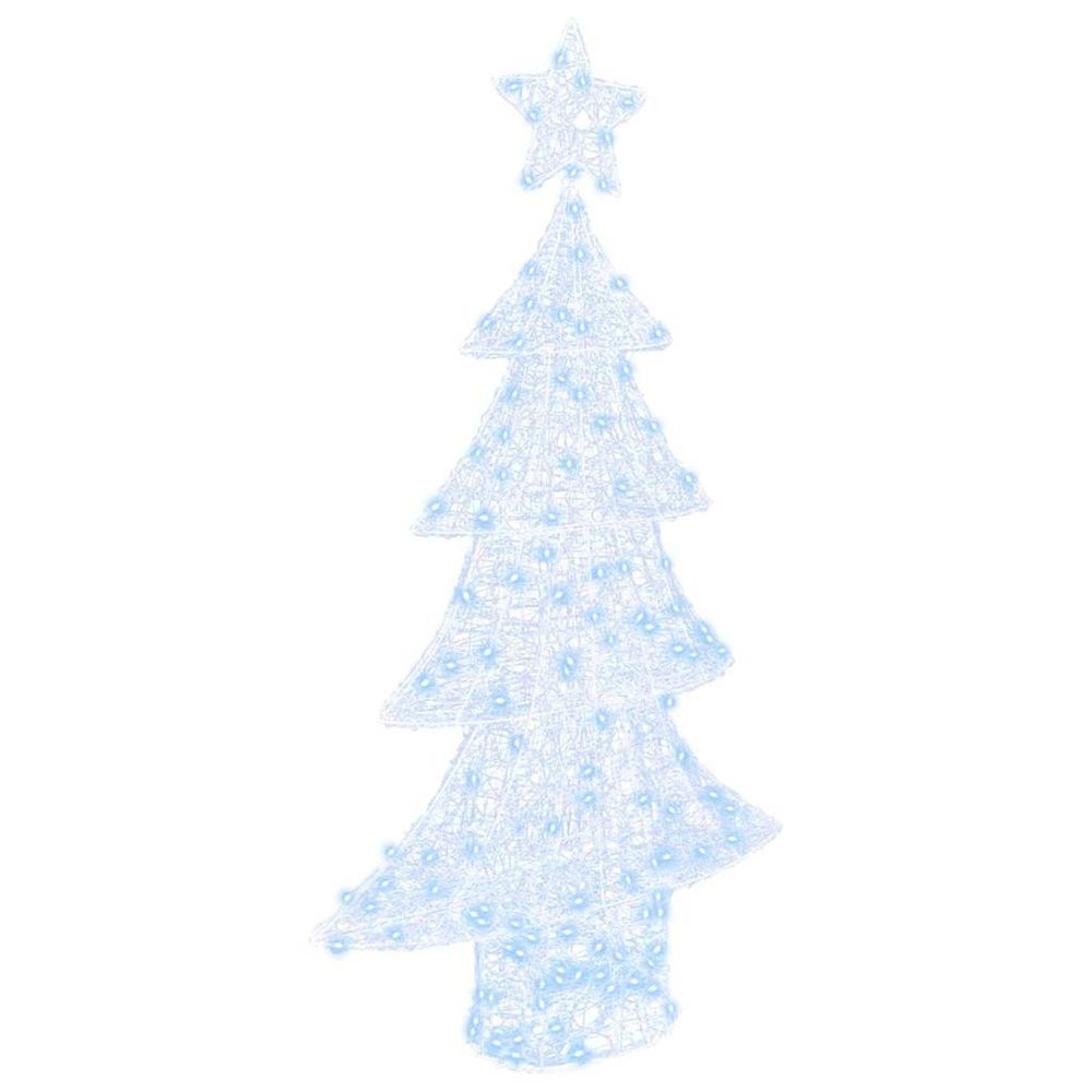 Sapin de noël 160 led blanc froid 150 cm acrylique