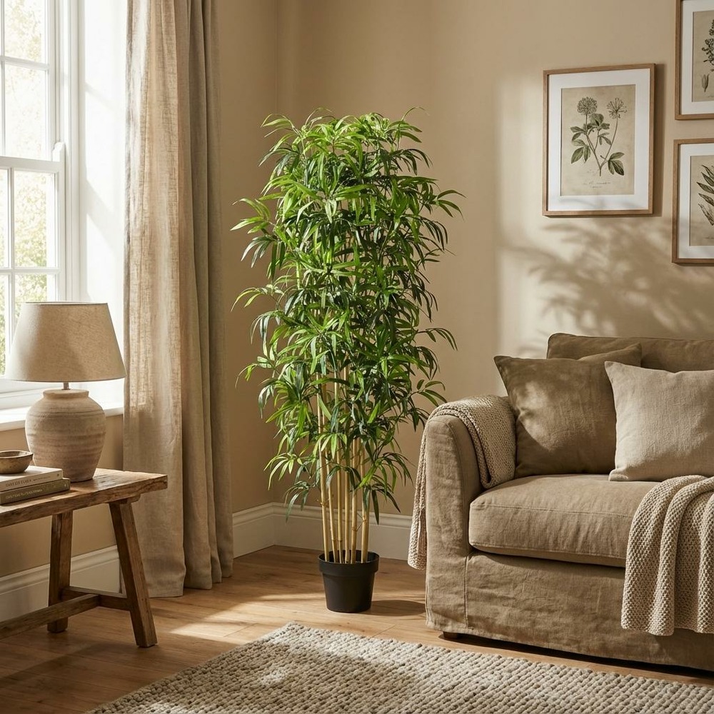Bambou intérieur plante artificielle - h150 cm - ø21 cm