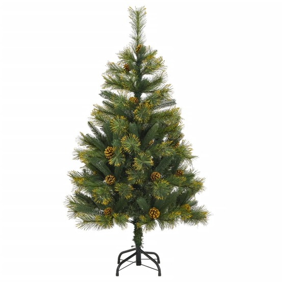 Sapin de noël artificiel articulé avec pommes de pin 150 cm