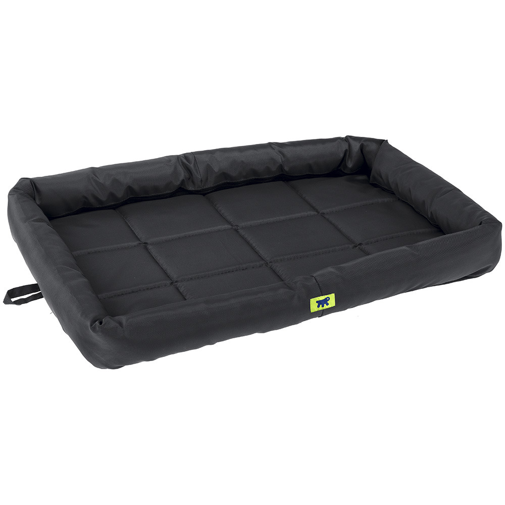 Ferplast panier chien coussin chien grande taille tissu anti-rayures matelas pour chien imperméable 107 x 66 x 5 cm.noir