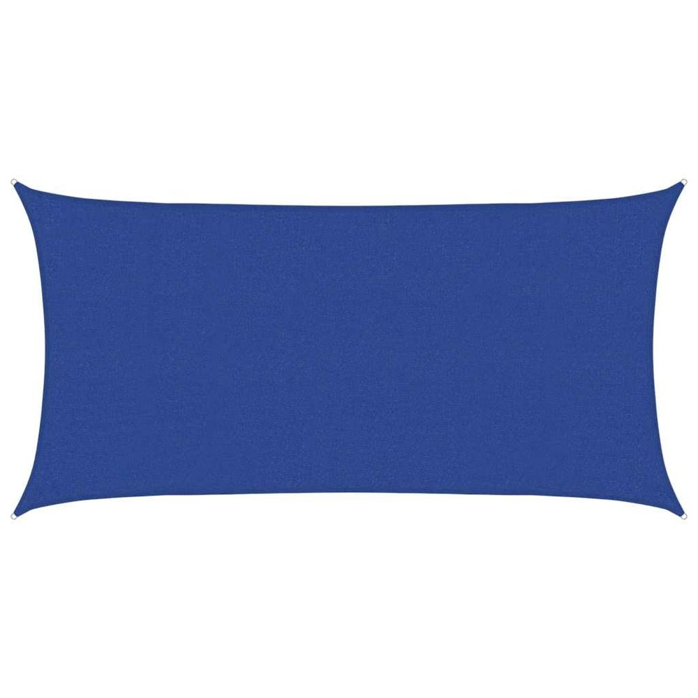 Voile d'ombrage 160 g/m² rectangulaire bleu 2,5x5 m pehd