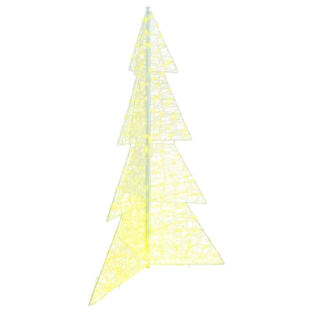 Sapin de noël avec 240 led blanc chaud 180 cm acrylique