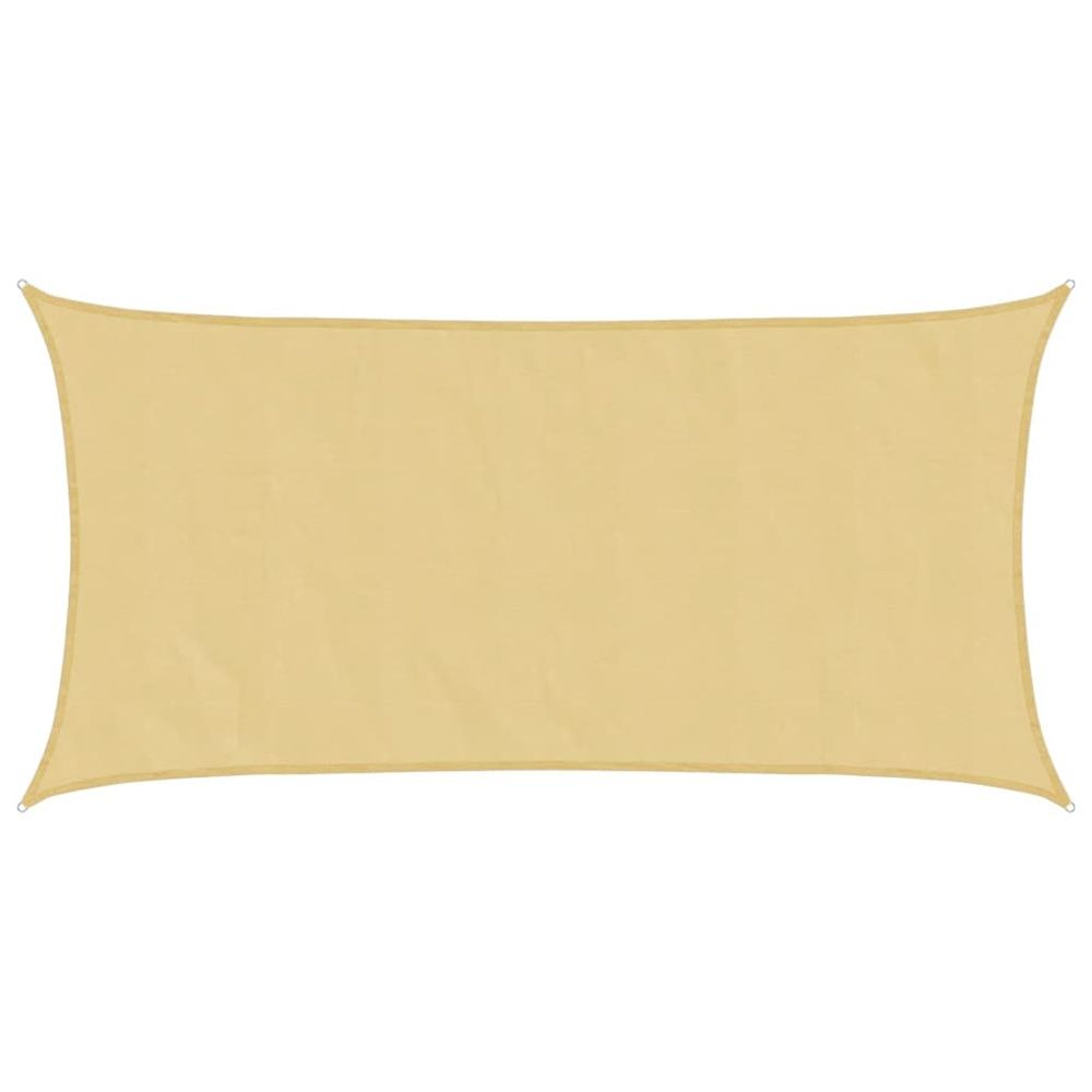 Voile d'ombrage sable 4x2 m 100 % polyester oxford