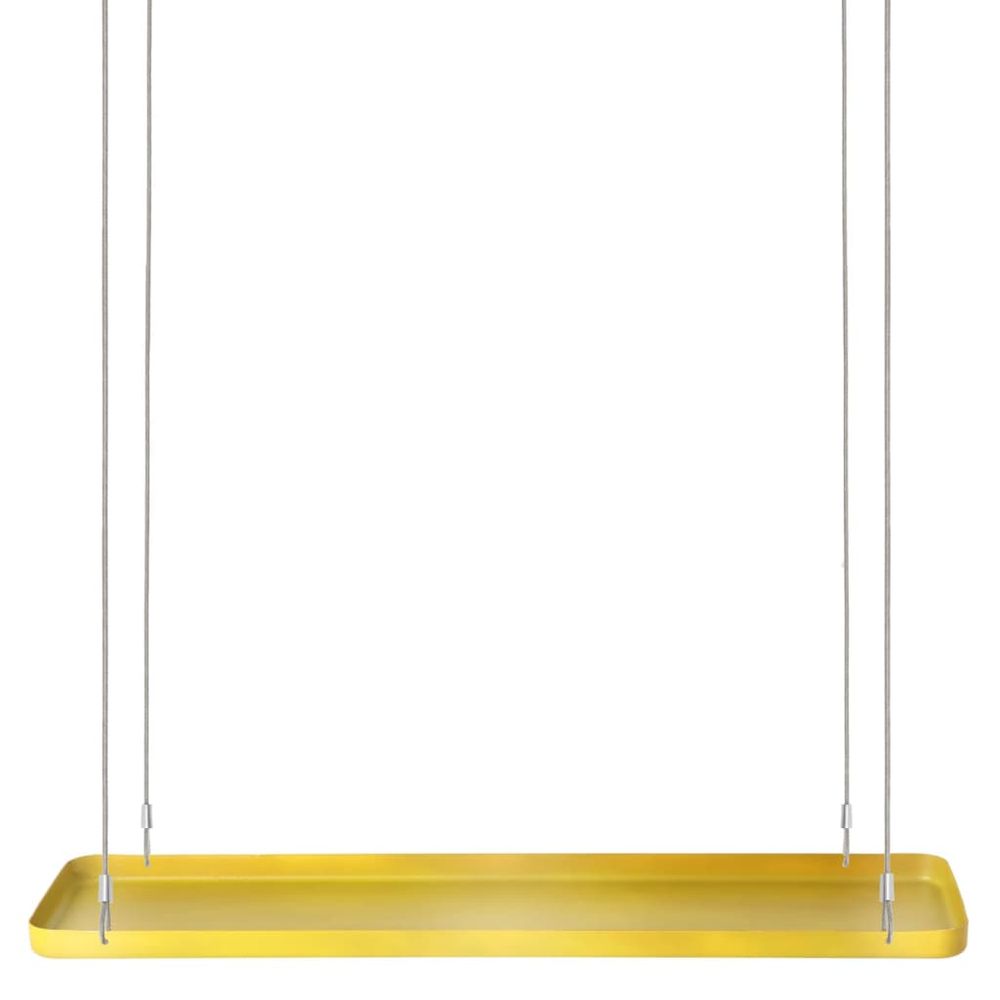 Plateau suspendu pour plantes rectangulaire doré l