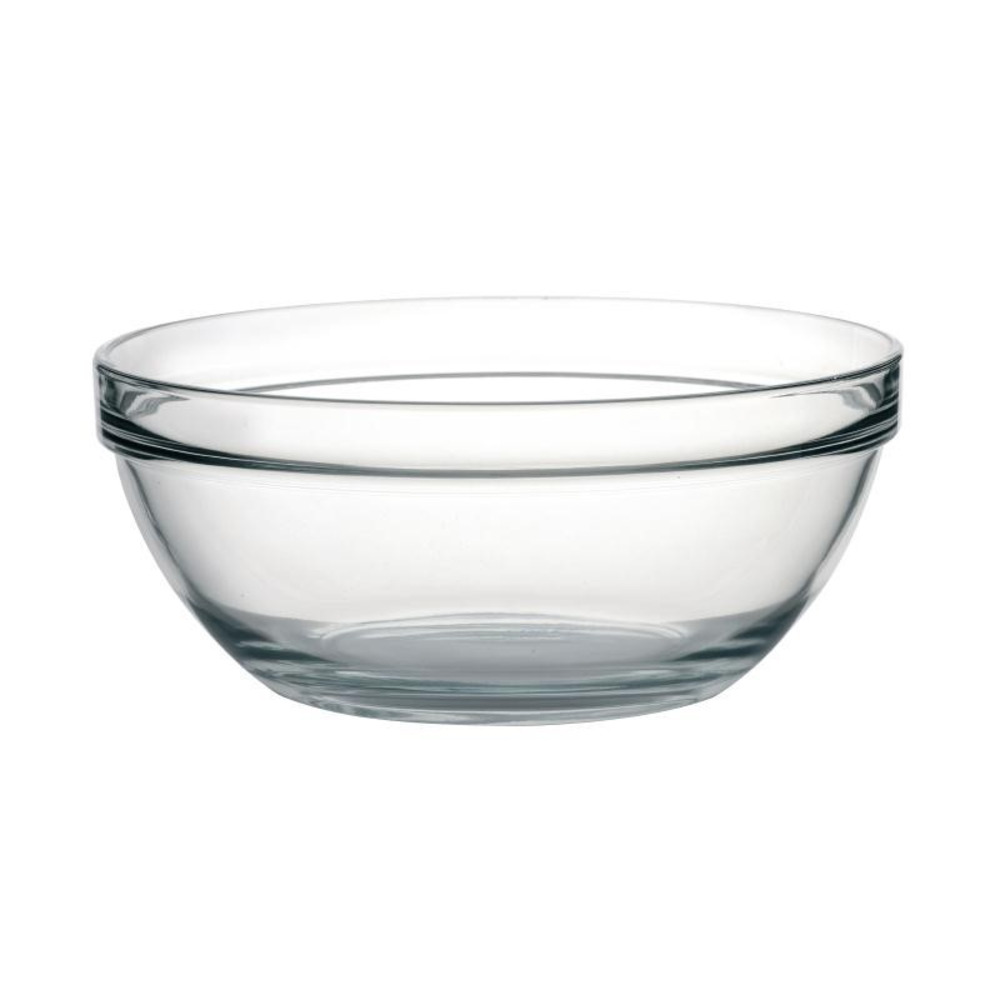 Bols de cuisinier en verre 3,9 l - arcoroc 260 mm - lot de 6 pièces