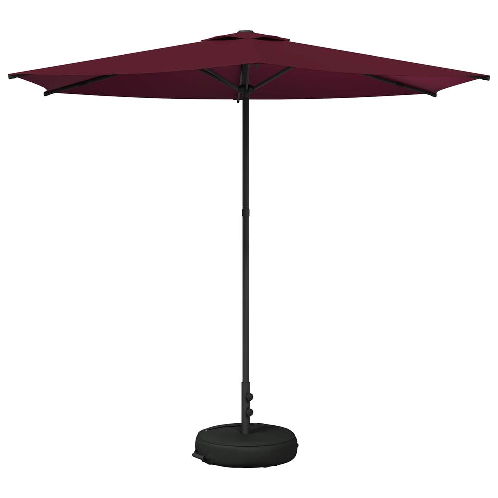 Parasol de jardin avec base 270 x 270 cm polyester