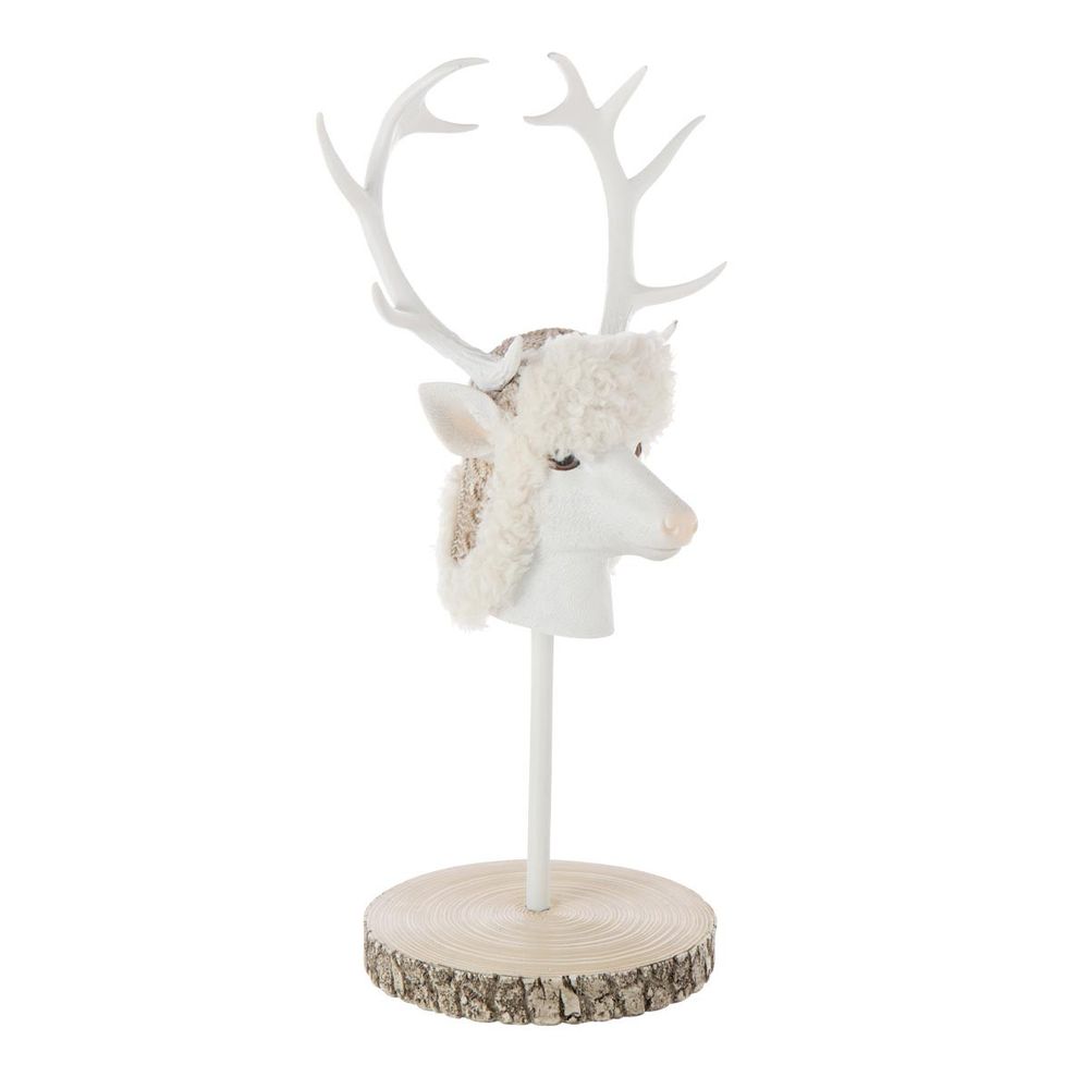 Tête de cerf sur socle 
