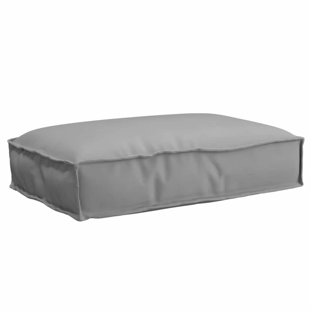 Coussin gris 60 x 40 x 8 cm tissu oxford