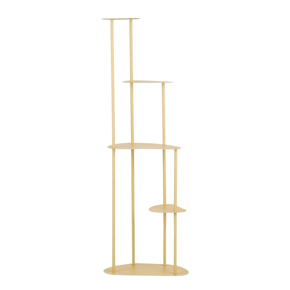 Mica decorations fonda étagère design pour plantes - support plantes intérieur en métal avec quatre plateaux - meuble industriel