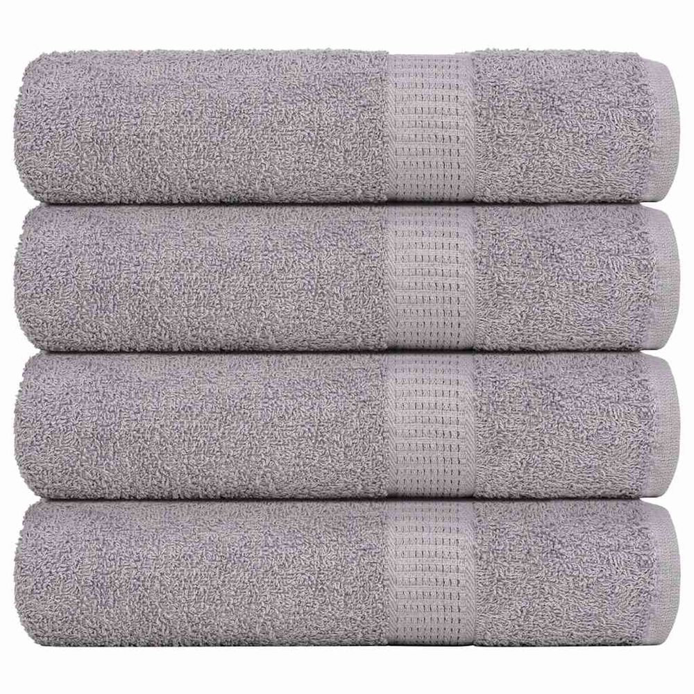 Serviettes de bain frogn 4 pcs gris 100x150 cm 360 g/m²