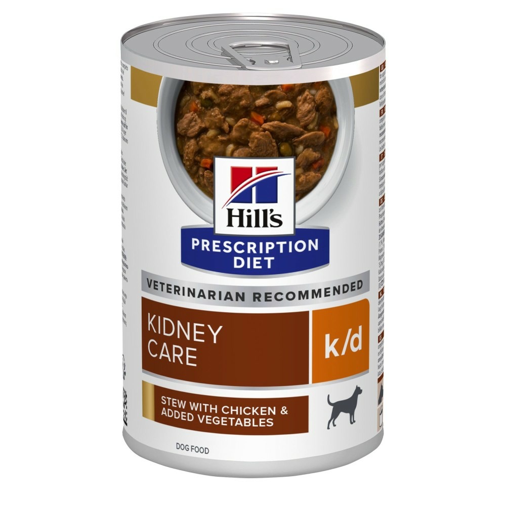 Patee chien adult prescription diets k/d kidney (mijoté) - hill's 12*354 g