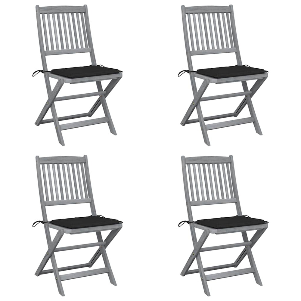 Chaises pliables d'extÃ©rieur 4 pcs