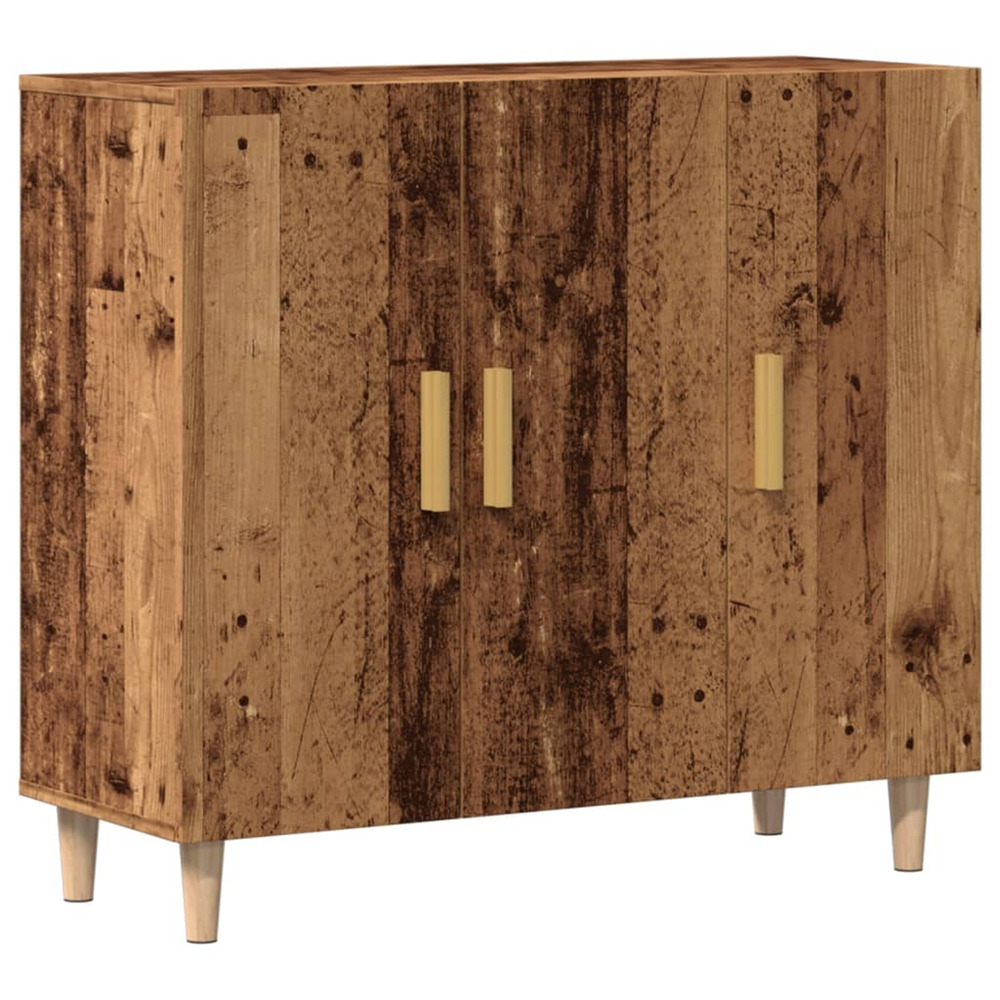 Buffet vieux bois 90x34x80 cm bois d'ingénierie
