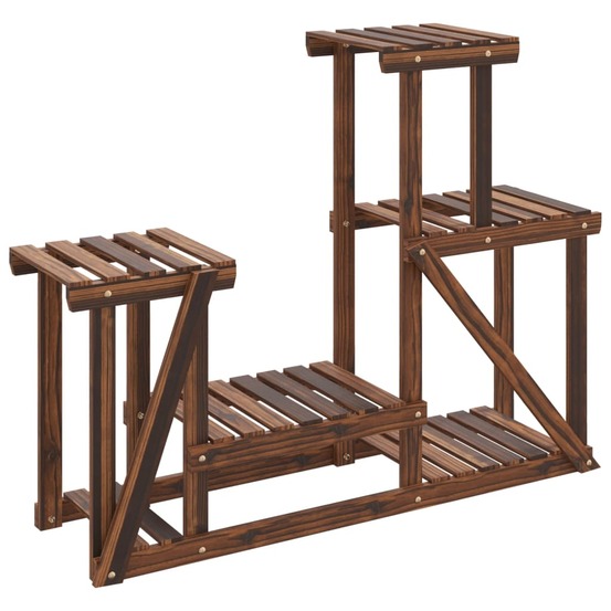 Support à fleurs 90x25x73,5 cm bois massif de sapin