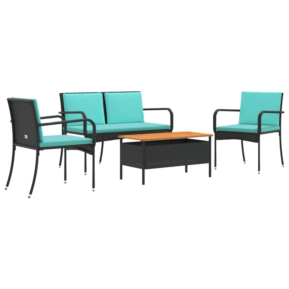 Ensemble de jardin noir polyrotin