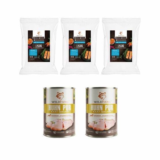 Wildfang - genussbox junior - aliments secs et humides - aliments secs pour saumon