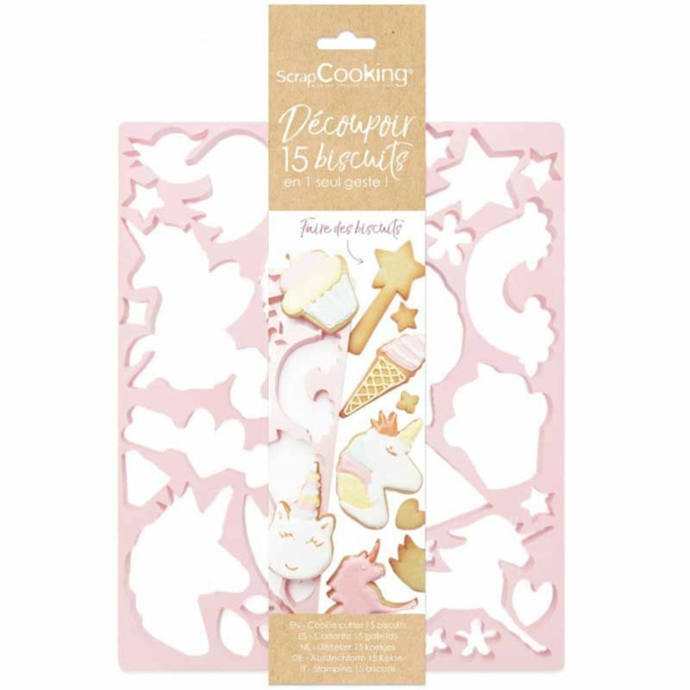 Plaque découpoirs à biscuits licorne