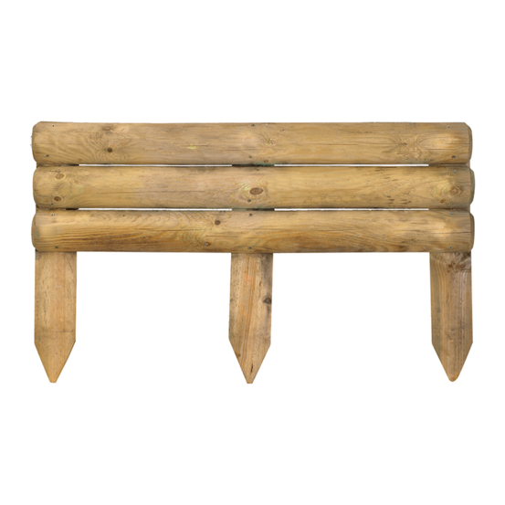 Bordure en bois robuste - l100 x h60/30