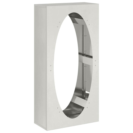 Portant de bois de chauffage 50x23x100 cm acier inoxydable