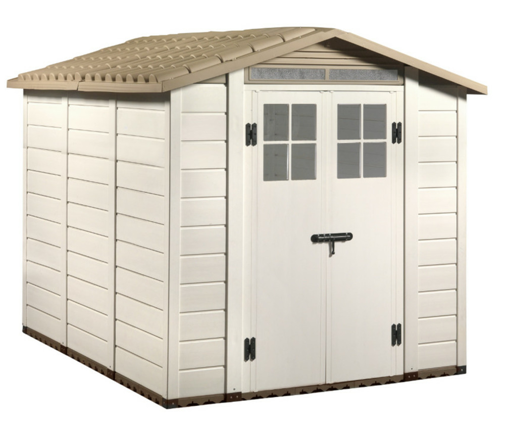 Abri de jardin 6.03m² beige - evo240