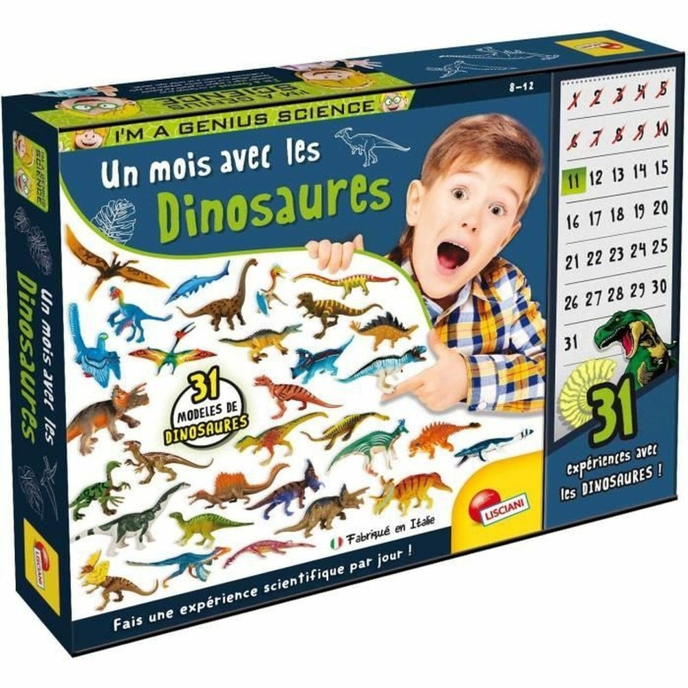 Un mois avec les dinosaures - kit scientifique - i'm a genius - 31 dinosaures