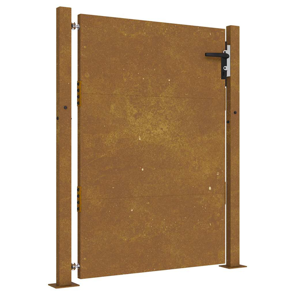 Portail de jardin 105x155 cm en acier corten