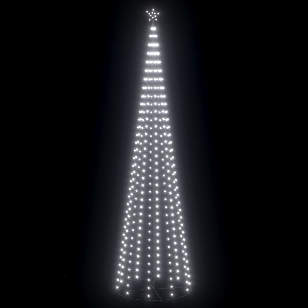 Sapin de noël cône 752 led blanc froid décoration 160x500 cm