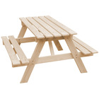 Table enfant en bois  – table et chaise enfant - 90x90xh50 cm - M018-1