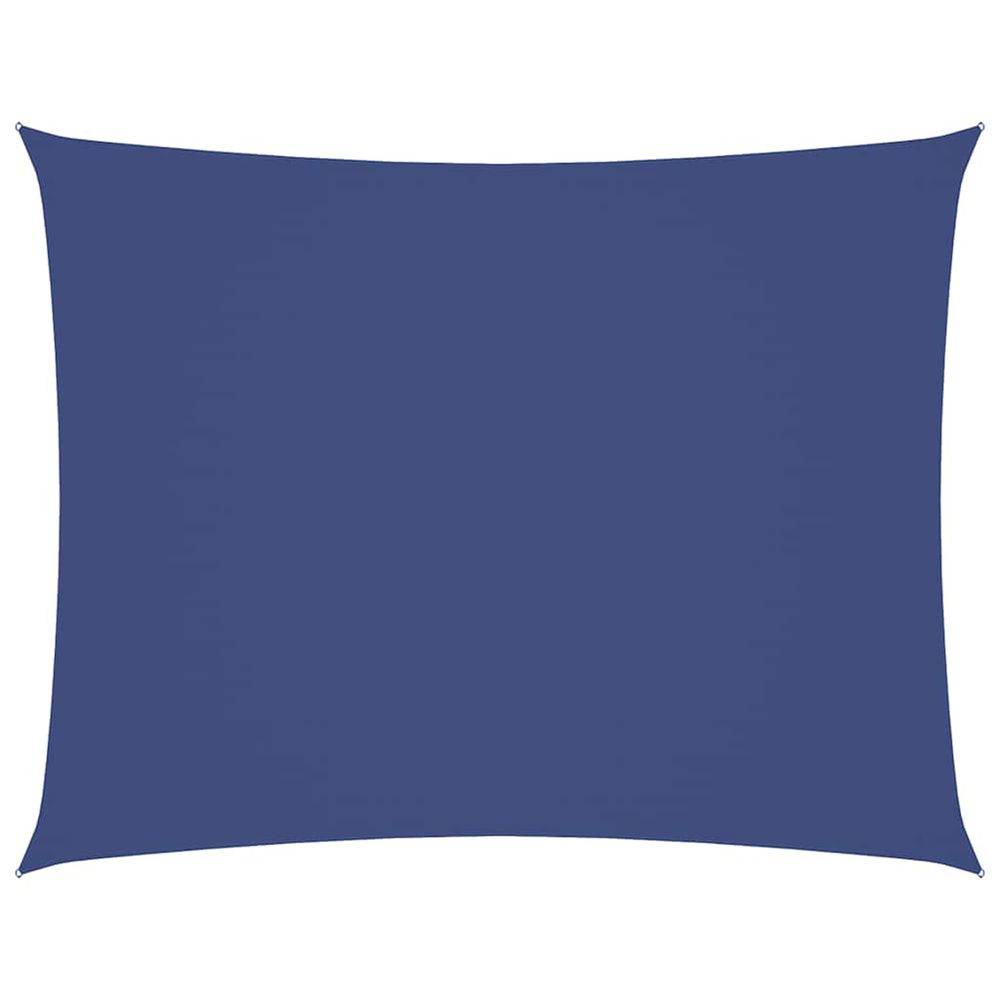 Voile de parasol tissu oxford rectangulaire 3x4 m bleu