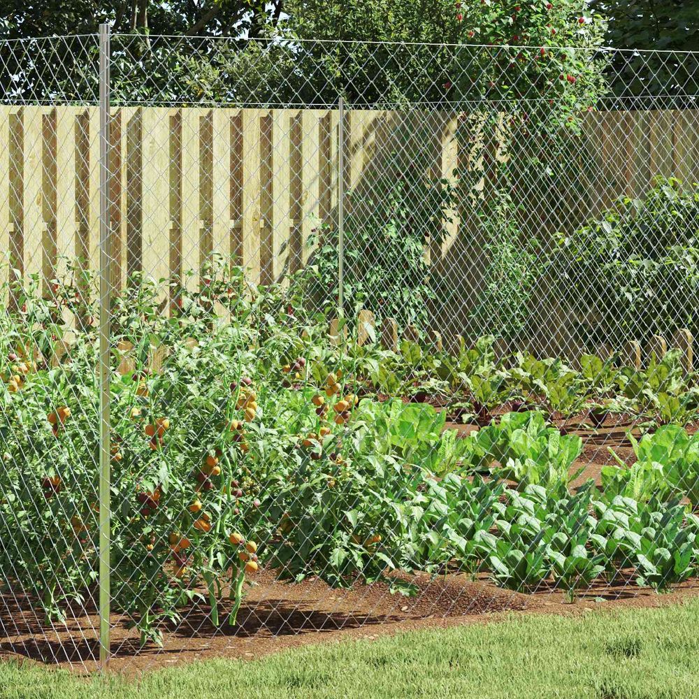 Clôture treillis verre jardin protection propriété 2x20m galvanisé