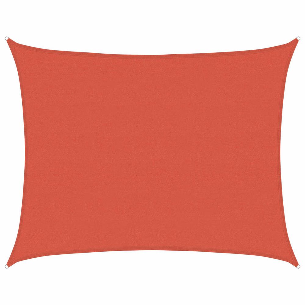 Voile d'ombrage 160 g/m² terre cuite 6x7 m pehd