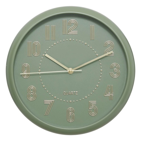 Horloge alizee vert olive d30cm