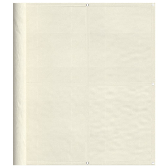 Écran de balcon crème 120x1000 cm 100% polyester oxford