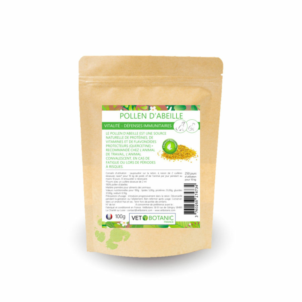 Pollen d'abeilles - vitalité et défenses immunitaires chiens et chats