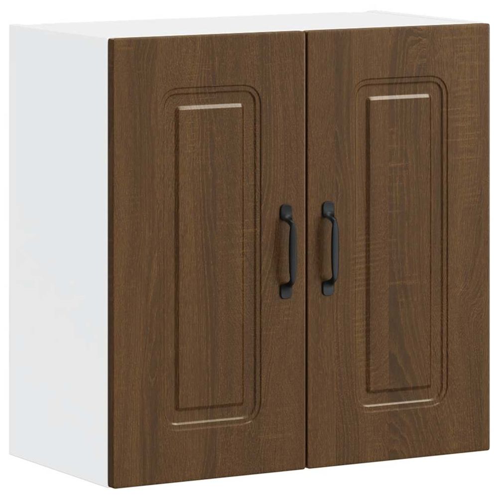 Armoire murale de cuisine kalmar chêne marron bois d'ingénierie
