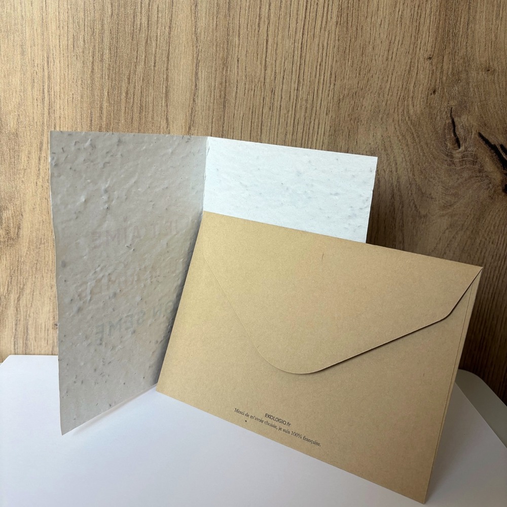 Carte ensemencée à planter amour - on sème