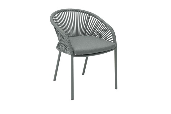 Fauteuil de jardin oryon empilable vert laurier