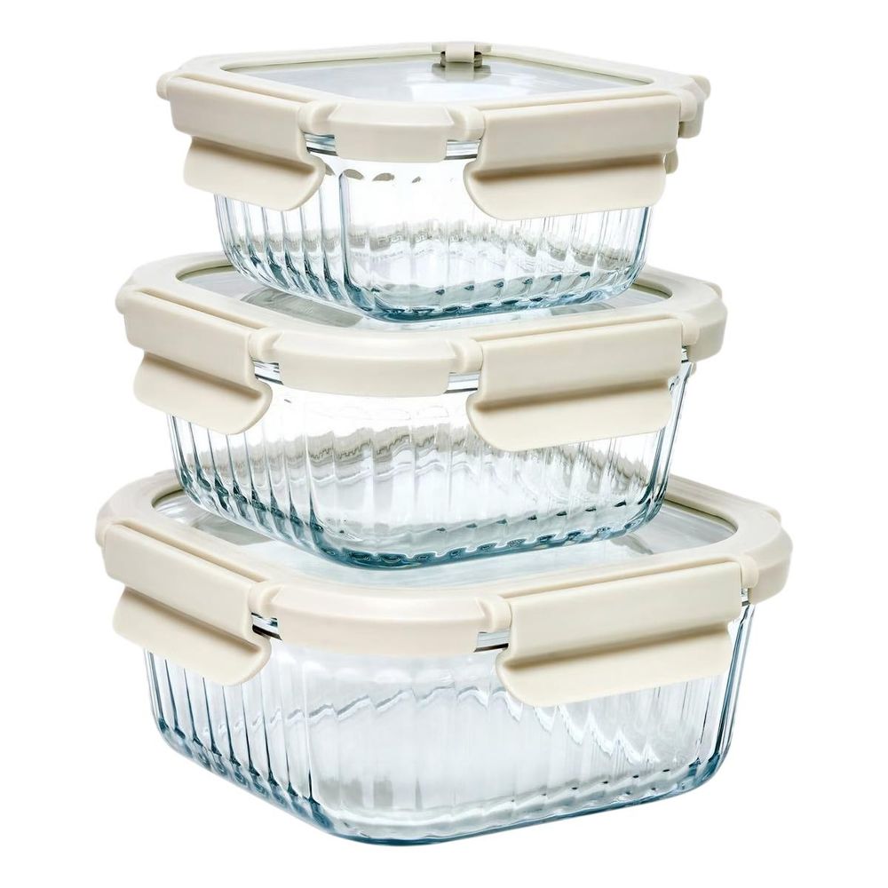 Lot de 3 boîtes de conservation 