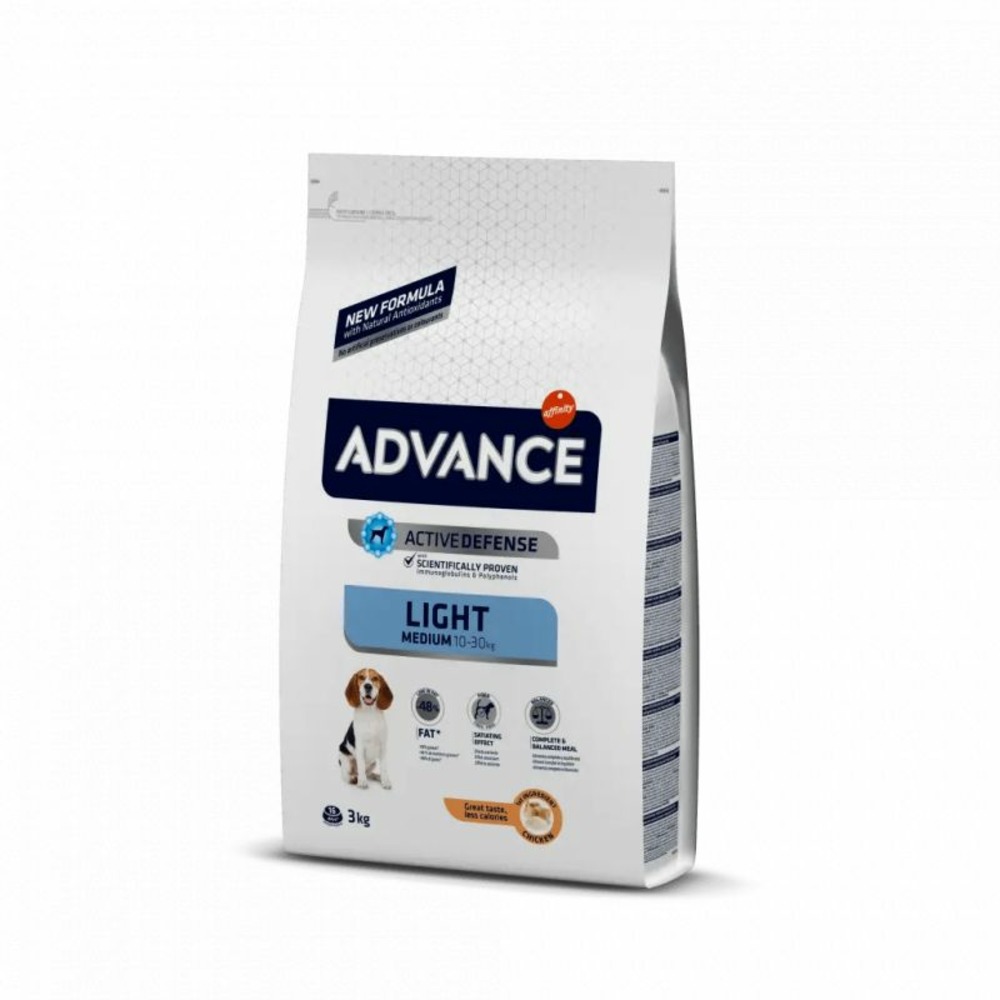 Croquettes chien light medium - advance 3 kg