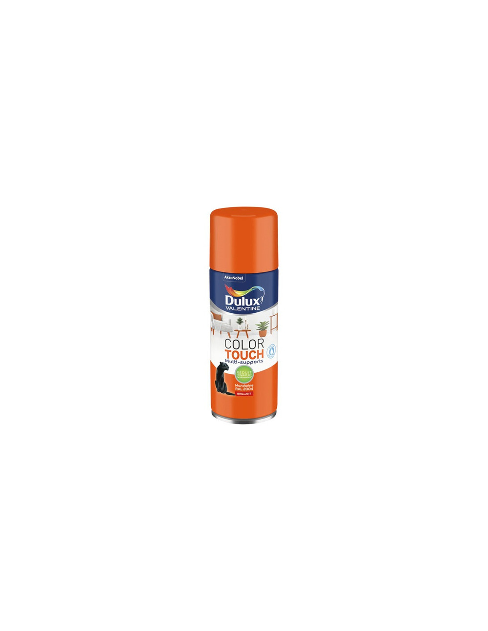 Aérosol color touch brillant mandarine 400ml - dulux valentine