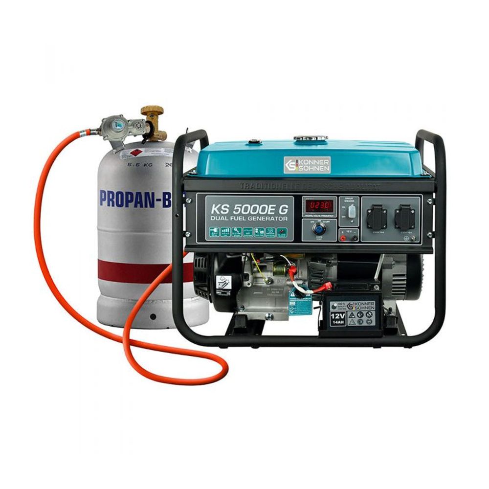 Groupe électrogène à essence/gaz könner & söhnen ks 5000e g